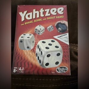 Hasbro Yahtzee Game - Red and White